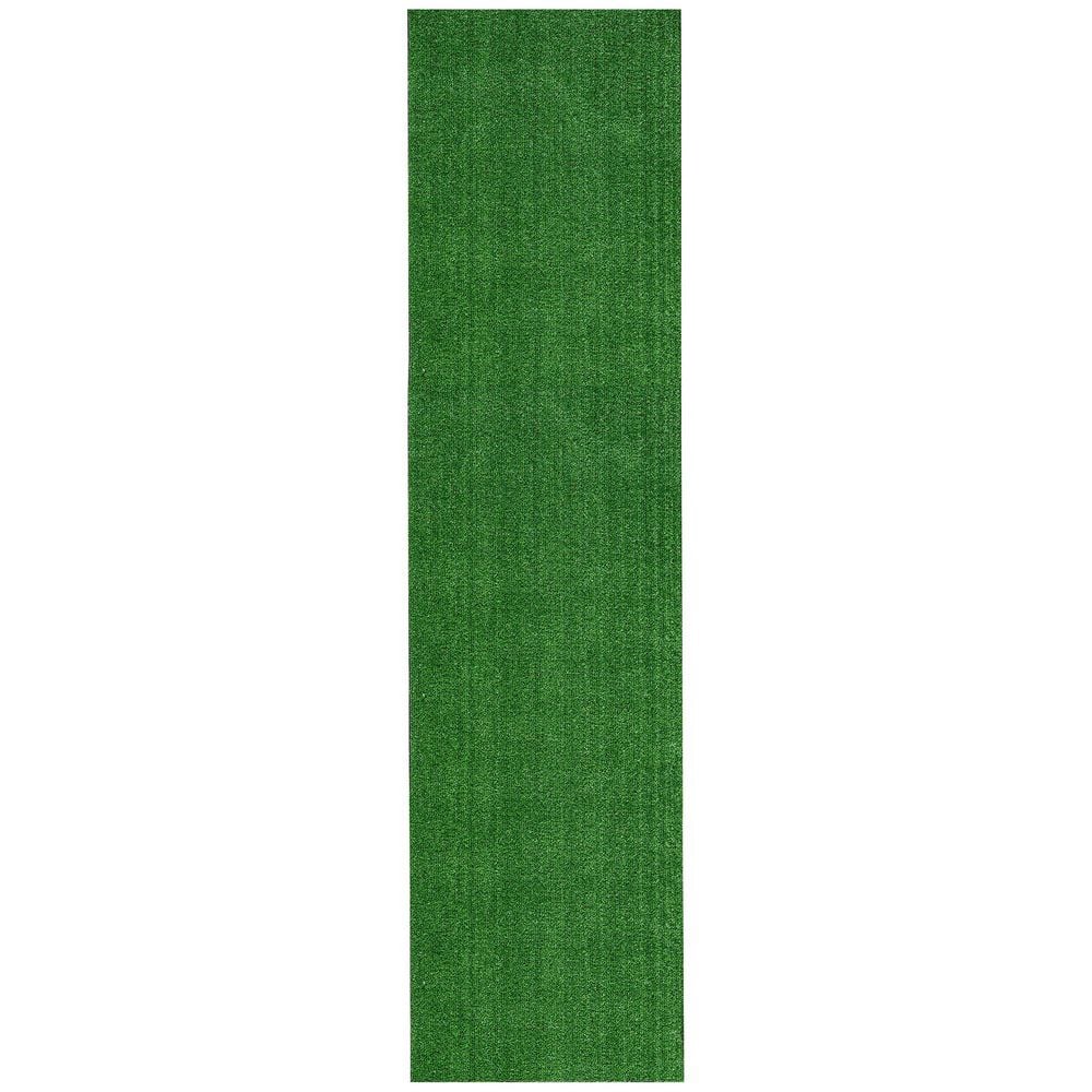 Evergreen Waterproof Solid 7 ft. x 9 ft. Indoor/Outdoor Green Artificial Grass Runner Rug, 6 ft. 6 in. x 9 ft. 2 in. price history on PriceWatchPro