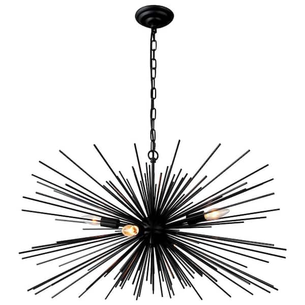 INNOBULE 4-Light Black Chandelier
