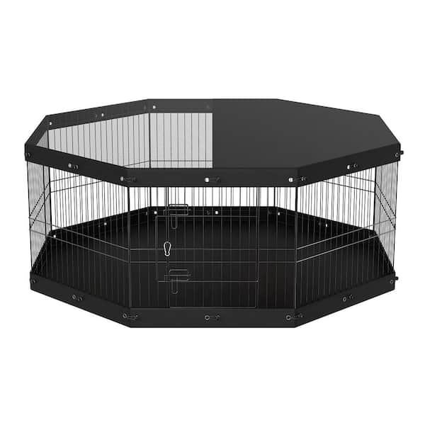 Dog Playpen, 24 in. H Pet Fence Puppy Crate Kennel, Indoor Outdoor Dog Bed for Small Medium Pets, 2025 Update