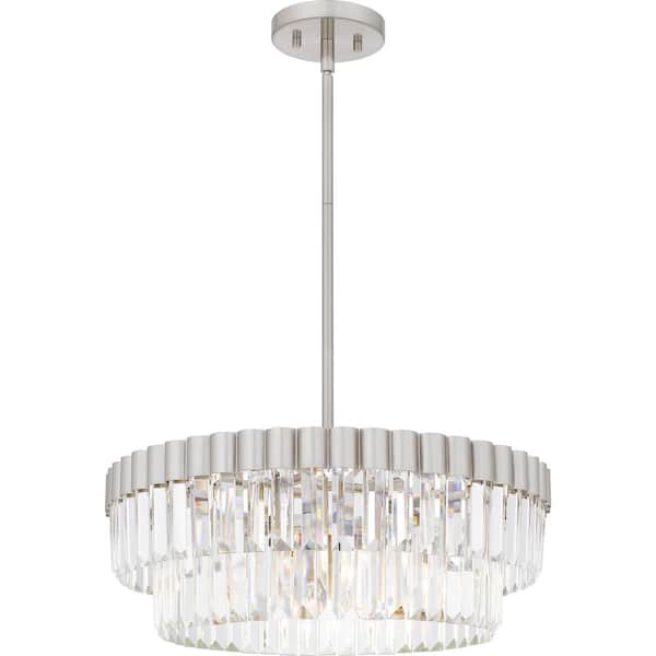 Quoizel Starlight 60-Watt 4-Light Brushed Nickel Pendant Light