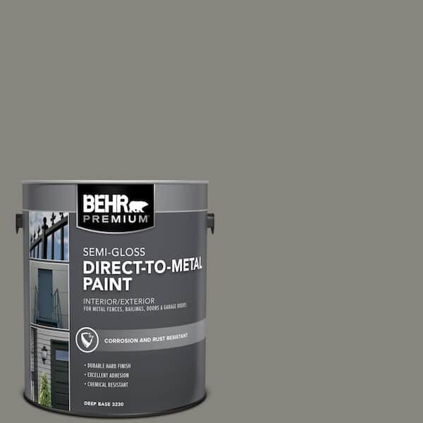 1 gal. #PPU24-07 Barnwood Gray Semi-Gloss Direct to Metal Interior/Exterior Paint