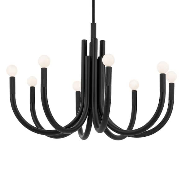 Kichler Odensa 8-Light Black Modern/Contemporary Chandelier