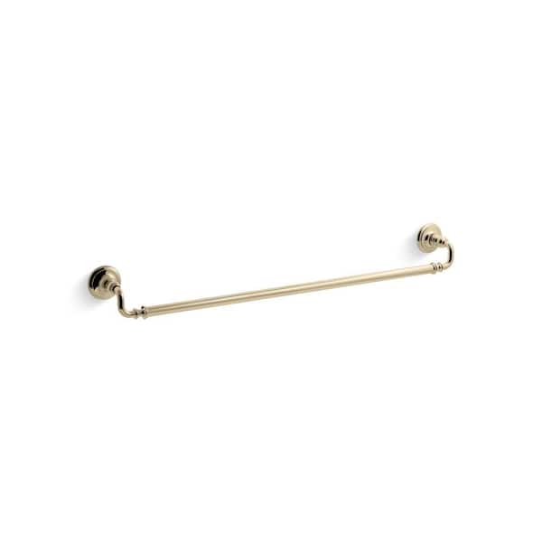 KOHLER Artifacts 30 in. Towel Bar in Vibrant French Gold