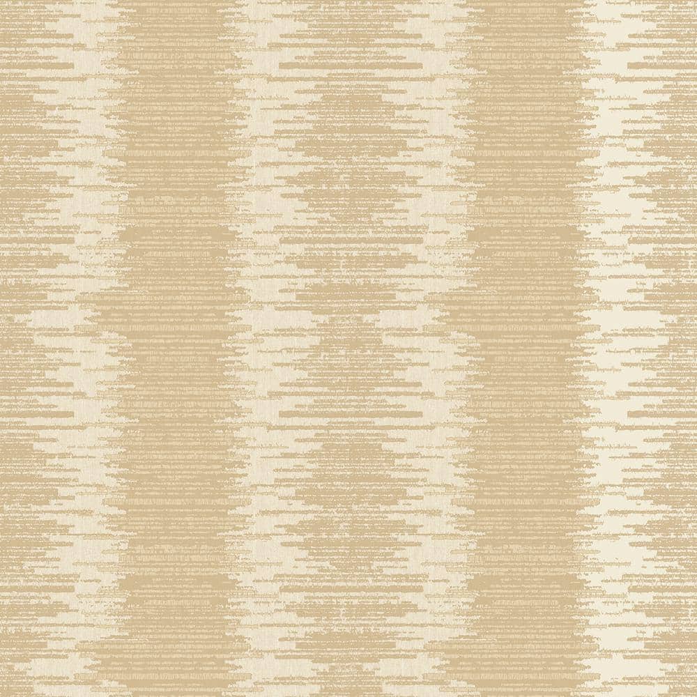 Metallic FX Yellow& Gold Layered Stripe Non-Woven Paper Wallpaper