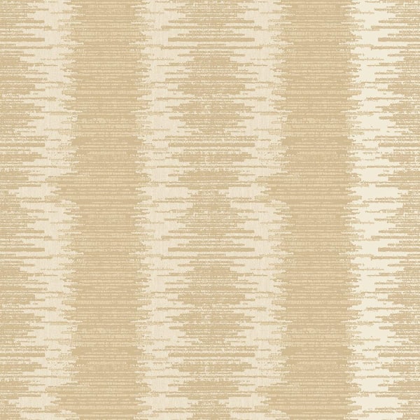 Unbranded Metallic FX Yellowand Gold Layered Stripe Non-Woven Paper Wallpaper Sample