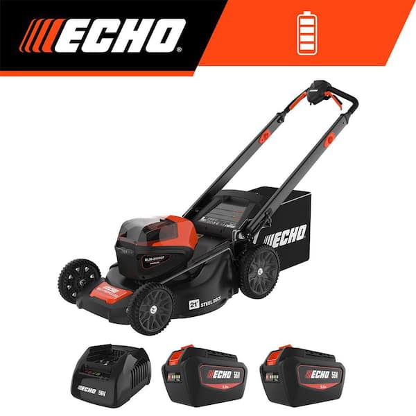 56-Volt Cordless Battery Lawn Mower and Battery Combo Kit with (2) 5.0Ah Battery and (1) Charger (1-tool)