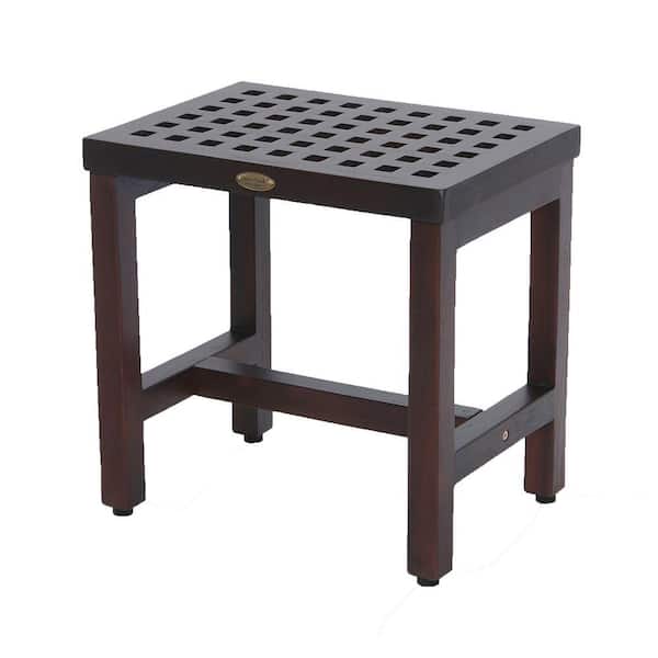 Espalier 18 in. Lattice Teak Shower Bench