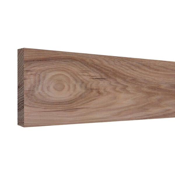 0.75 in. D x 7.25 in. W x 72 in. L Unfinished Natural Hickory Wood Board