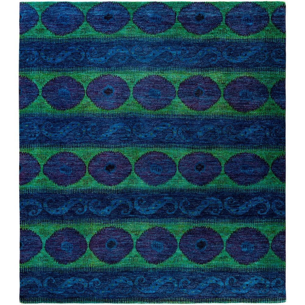 Fine Vibrance Multi 9 X 12 Hand-Knotted Wool Indoor Area Rug price history on PriceWatchPro