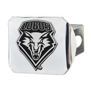 NCAA University of New Mexico 2 in. Type III Chrome Hitch Cover with Chrome Emblem