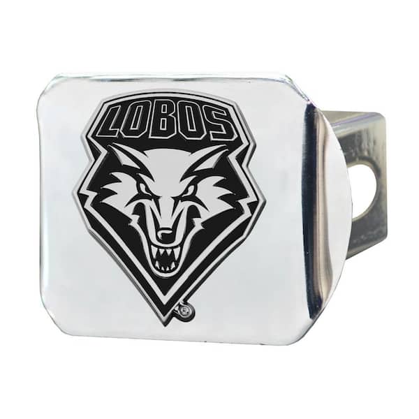 FANMATS NCAA University of New Mexico 2 in. Type III Chrome Hitch Cover with Chrome Emblem