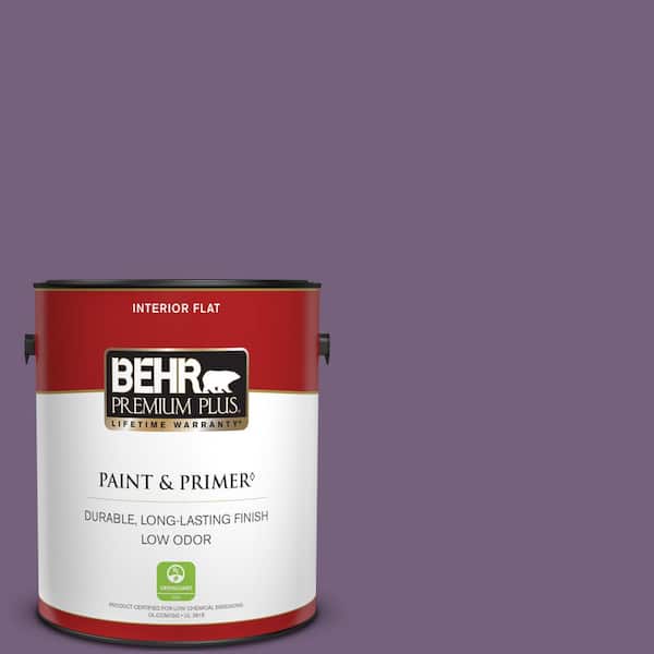 BEHR PREMIUM PLUS 1 gal. #660D-6 Zinfandel Flat Low Odor Interior Paint & Primer