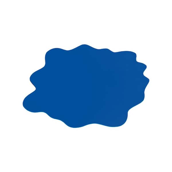 Blue Multi-Purpose Indoor Mat for Hard Floors 40 in. x 40 in.