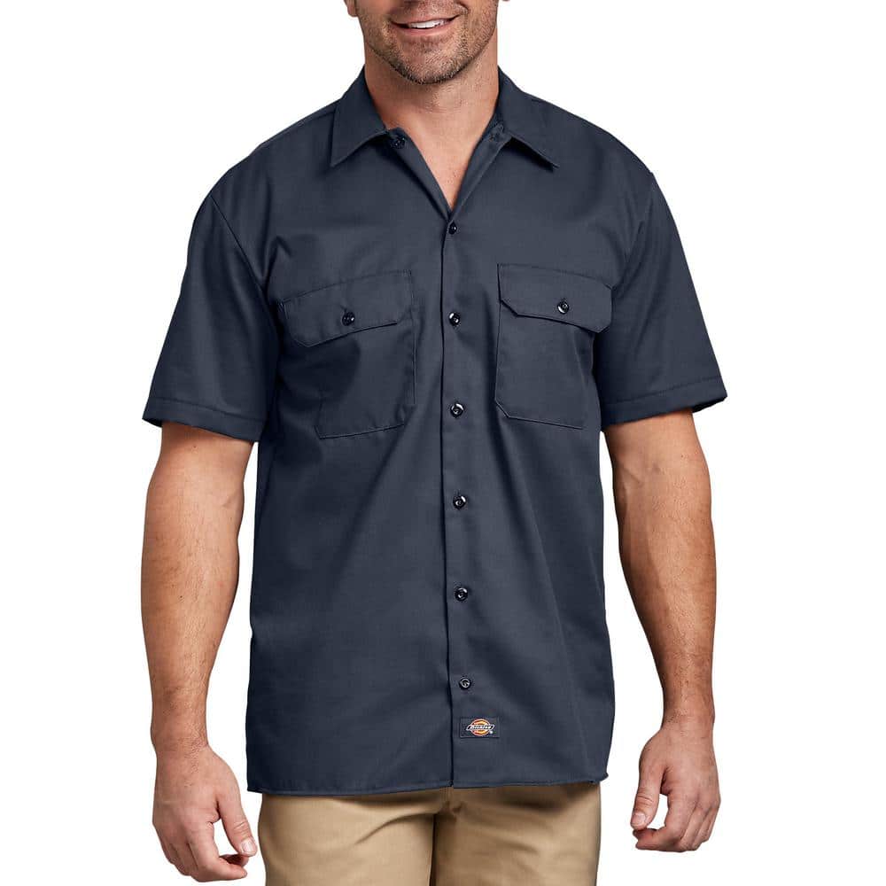 Dickies Men's Short Sleeve Work Shirt 1574DN - The Home Depot