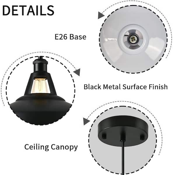 かなでものBlack Alumi Shade Pendant Light 1719286472_WZtrZB5O4C_750_750.webp