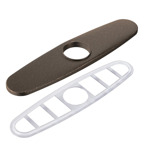 MOEN 10.27 in. x 2.45 in. Escutcheon Plate in Oil Rubbed Bronze