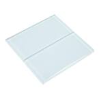 Giorbello Baby Blue 4 in. x 12 in. x 8mm Glass Subway Tile (5 sq. ft ...