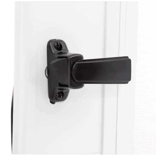 Andersen 200 Series 30 in. x 80 in. White Universal 3/4 Light Mid-View  Aluminum Storm Door with Black Handleset 95999 - The Home Depot