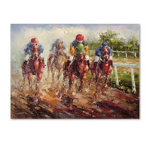 35 in. x 47 in. "Kentucky Derby" by Rio Printed Canvas Wall Art