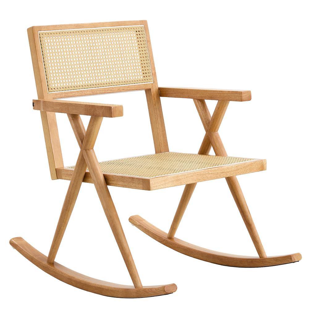 Solid Wood Outdoor Rocking Chair Allows You To Relax Quietly Outdoors ...