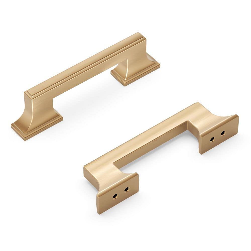 Brownstone Collection Pull 3 Inch & 3-3/4 Inch (96mm) Center to Center Champagne Bronze Finish price history on PriceWatchPro