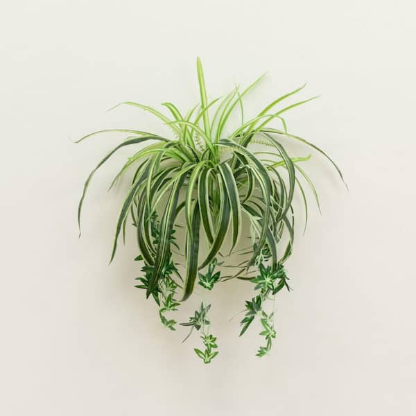 Nearly Natural 24 in. UV Resistant Artificial Spider Bush (Indoor