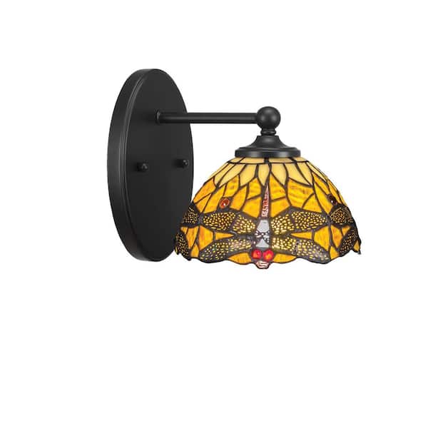 Unbranded Royale 1-Light Matte Black Wall Sconce