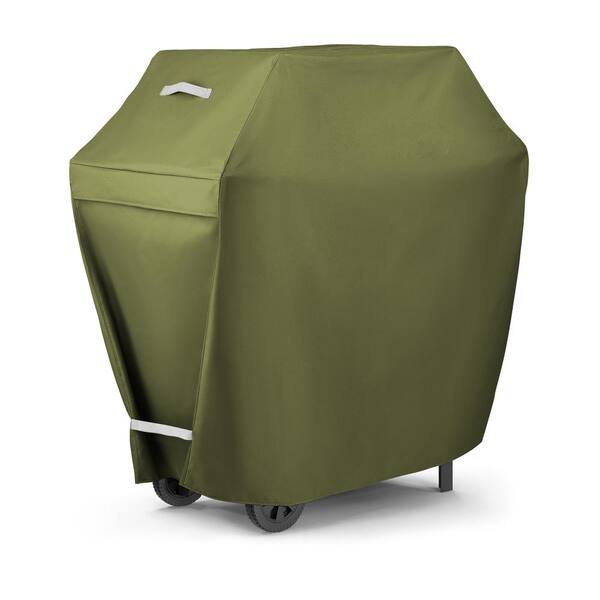 OSTO 58 in. Green Grill Cover, Waterproof Patio Storage Cover for Outdoor Grills