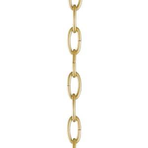 3 ft. Natural Brass Heavy-Duty Decorative Chain