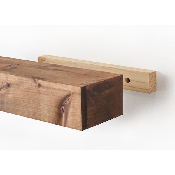 Teak Wood Floating Shelf | 24 Floating Shelf | Teakworks4u 24 L x 4.75 D x 1.25 H