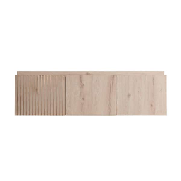 Alma 47.24 in. W Bath Vanity Cabinet without Top in White Oak with Double Doors and 1-Drawer