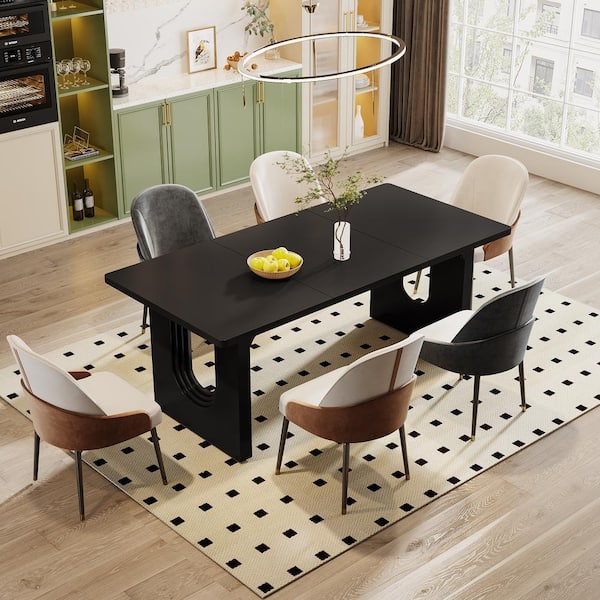 テーブル・チェア・ハンモック Coleman ALL-IN-ONE KITCHEN TABLE Havonplane Brown Extendable Counter Height Dining Room Set
