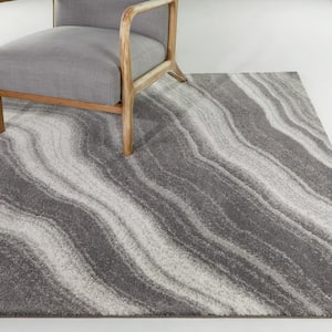 Rodero Taupe 5 ft. x 7 ft. Abstract Area Rug