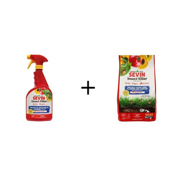 32 oz. Ready-To-Use and 10 lb. Outdoor Lawn and Garden Insect Killer Combo