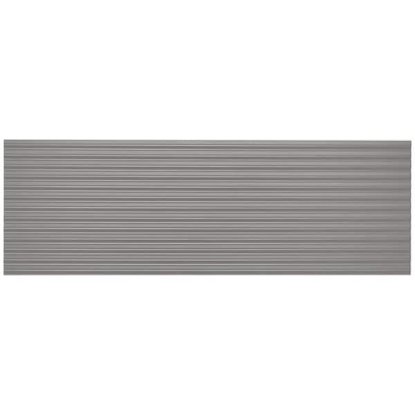 Ivy Hill Tile Linear Smoke Gray 4 in. x 0.51 in. Matte Ceramic Wall Tile Sample