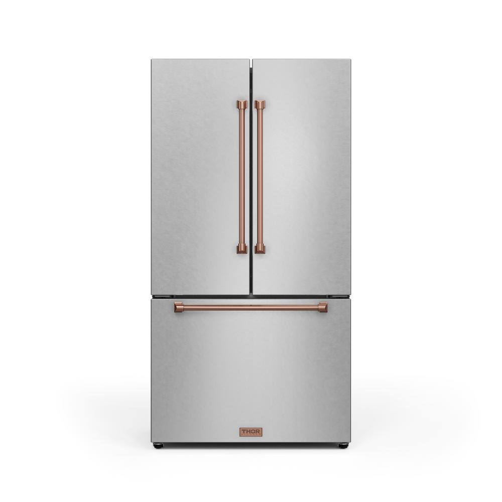 Gordon Ramsay Series 36 in. 20.3 cu. ft. Counter Depth French Door Refrigerator in SS/Rose Gold with Ice Maker price history on PriceWatchPro