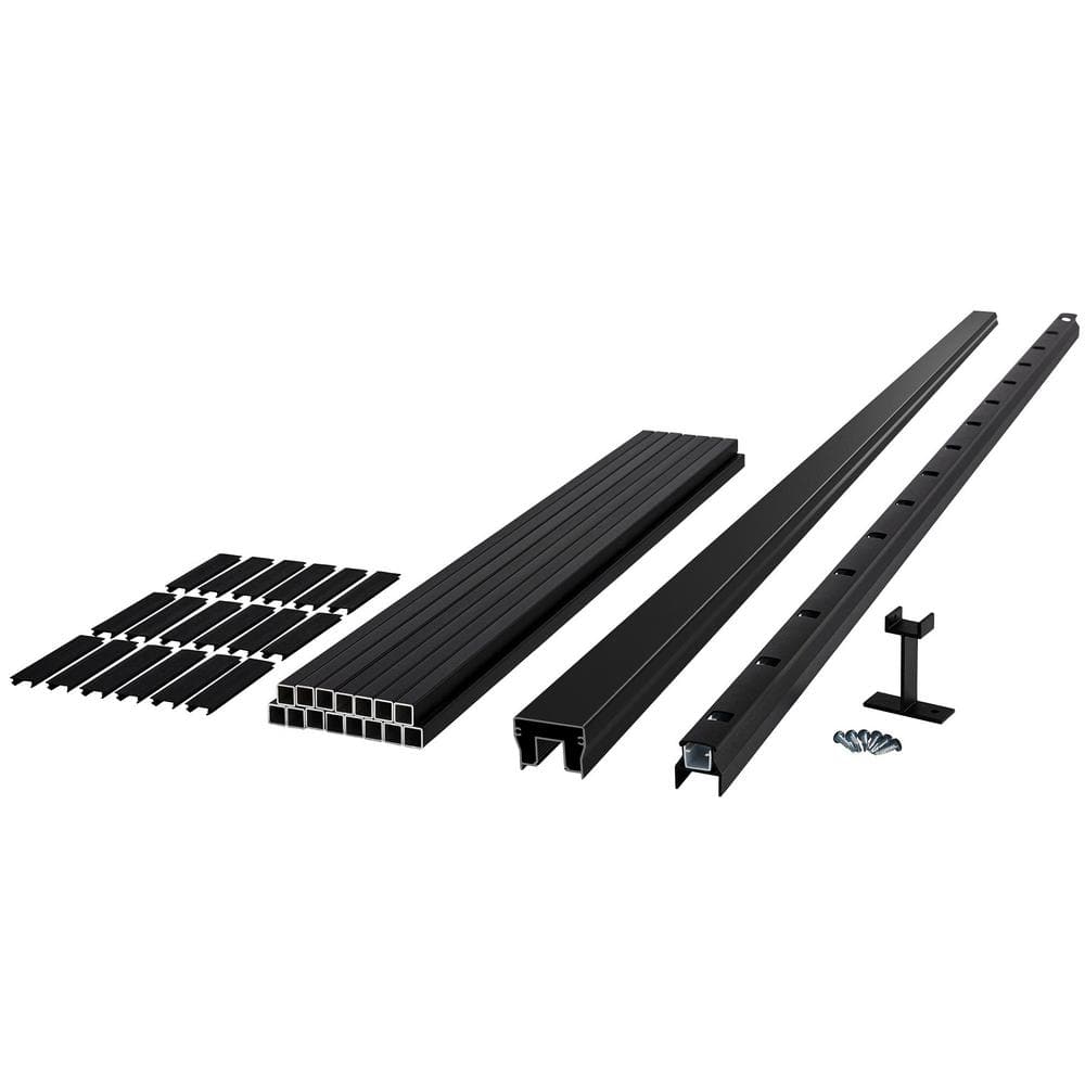 42 in. H x 72 in. W (Actual Size: 42 in. x 70 in.) Cityside Black Contempor