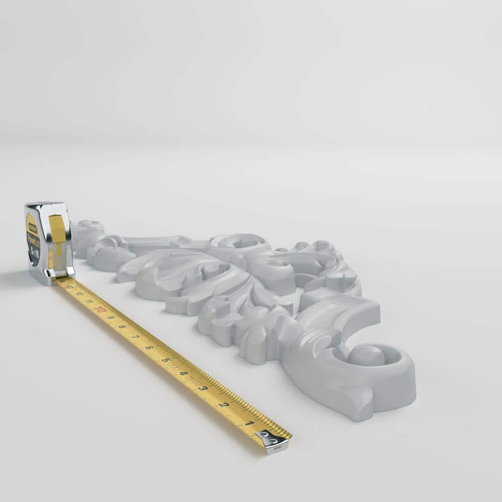 Ekena Millwork Savona 8.88'' H x 22.25'' W x 1.125'' D Urethane Onlay Scroll
