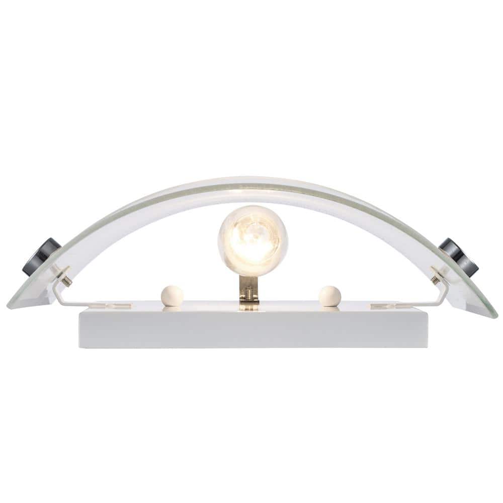 Elegant Polished Chrome 8" Dimmable Wall Sconce with Frosted Glass