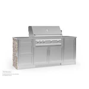Outdoor Kitchen Signature Series 3-Piece Stainless Steel Cabinet Set with 3-Drawer Cabinet and 40 in. Grill Cabinet
