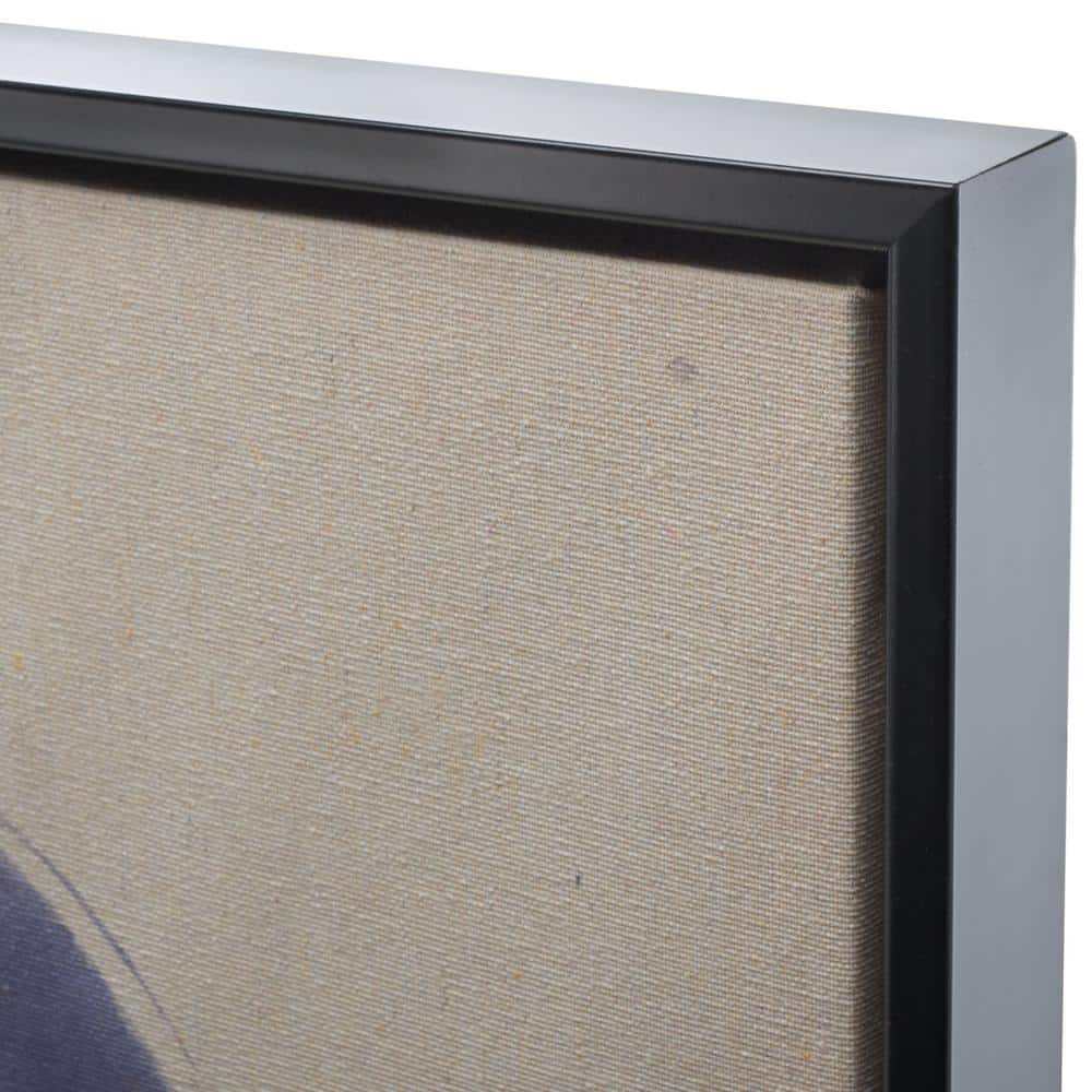 Continuity Abstract Blue and Beige Canvas Wall Art 24" x 36"