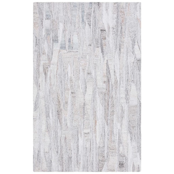 SAFAVIEH Abstract Beige/Brown 6 ft. x 9 ft. Abstract Geometric Area Rug