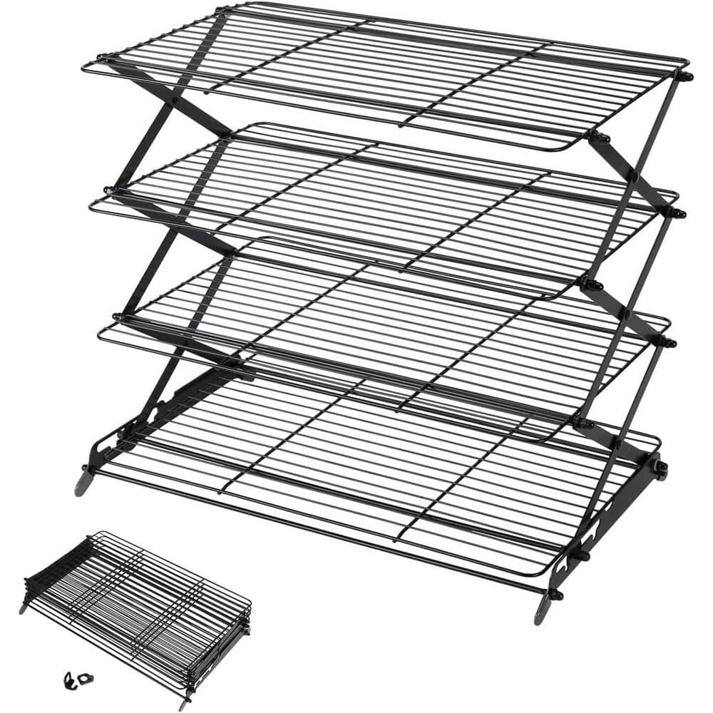 4-Tier Collapsible Cooling Rack with Adjustable 3-Setting Design for Cookies, Muffins and Cakes price history on PriceWatchPro
