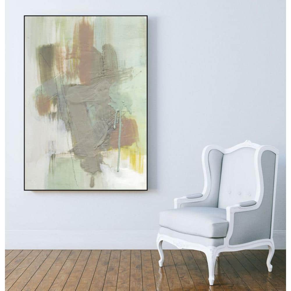 30 in. x 40 in. Retro Splash III by Jennifer Goldberger Framed Wall Ar