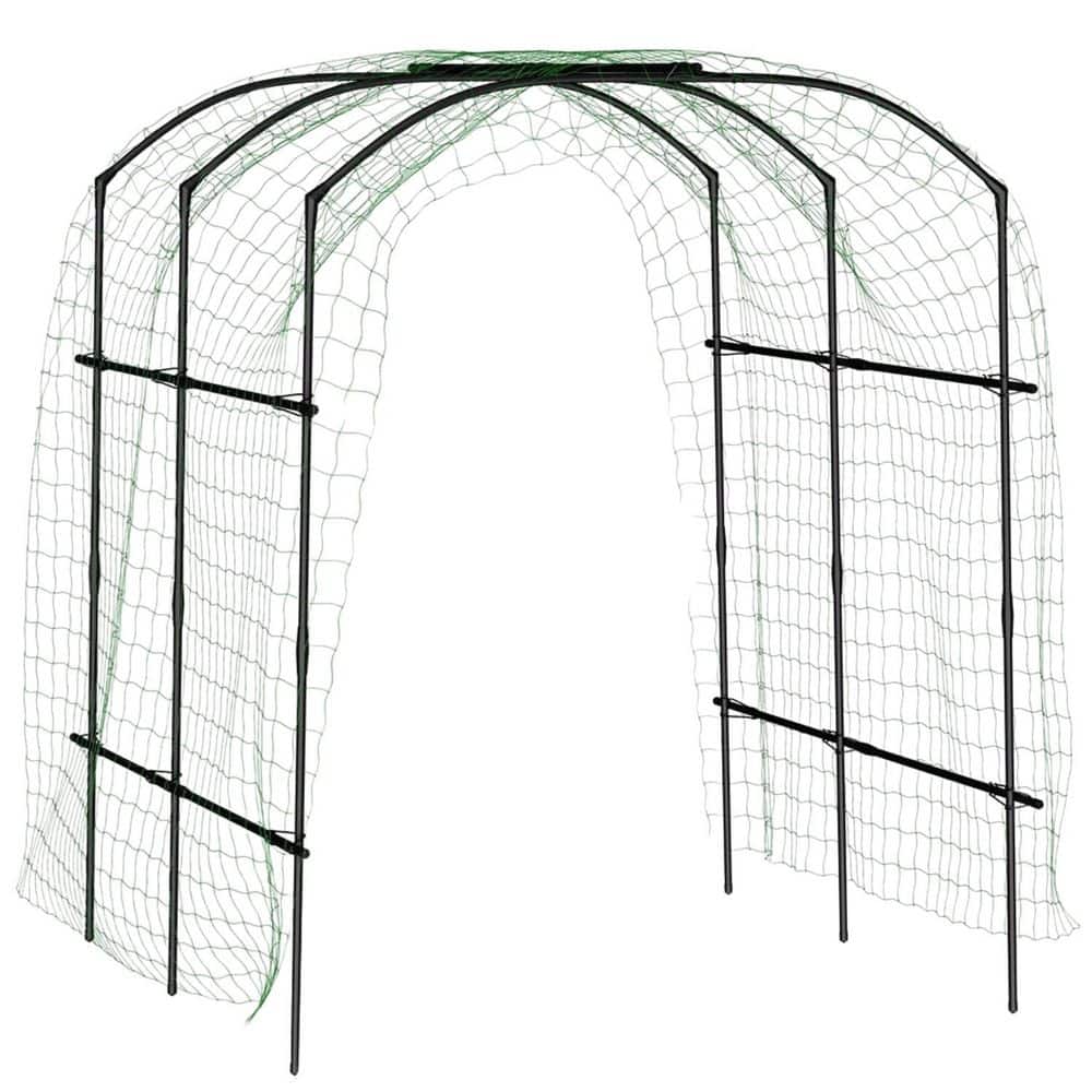 87 in. Steel Garden Arch Trellis for Climbing Plants Vine Cucumber Tomato Grape Vegetables Green price history on PriceWatchPro