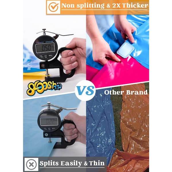 22. 5 ft. Triple Water Slide with 3 Boogie Boards