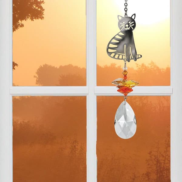 Tabby cat crystal suncatcher Tabby cat crystal suncatcher