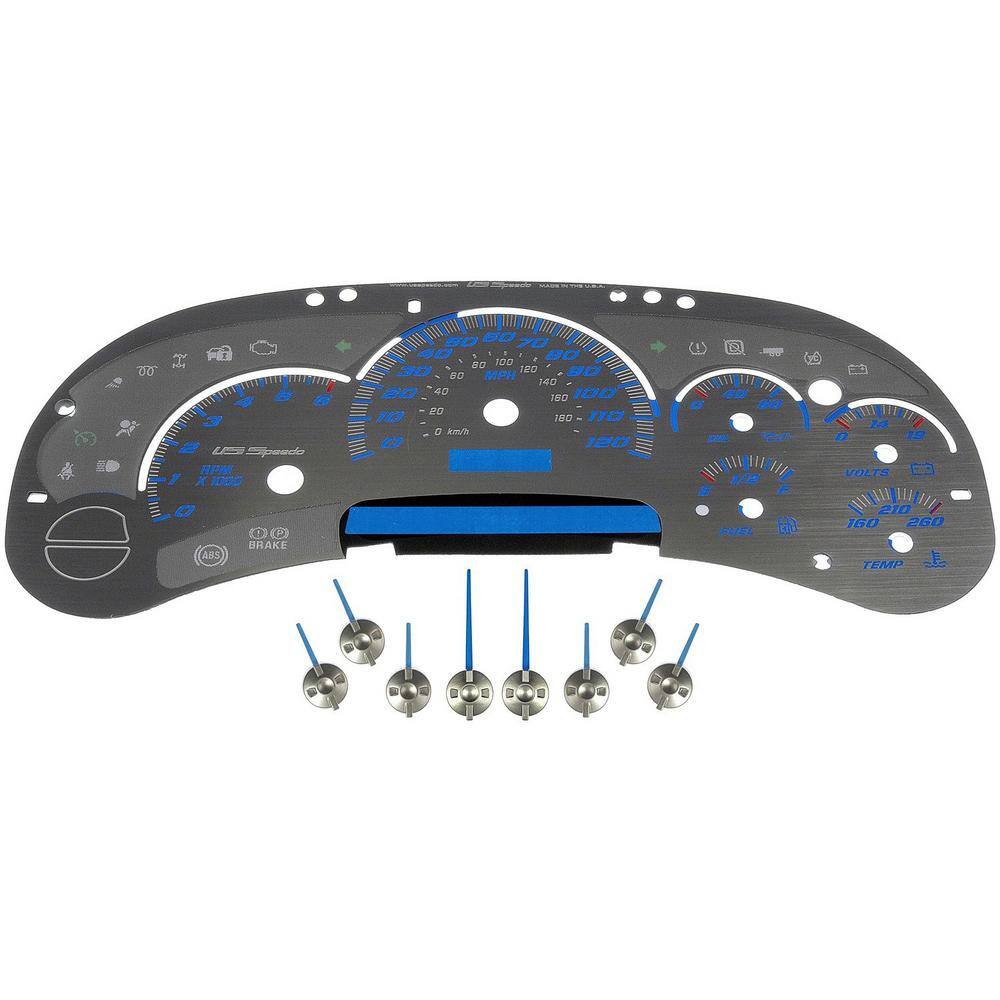 Instrument cluster upgrade kit Stainless Steel w/o trans temp 10