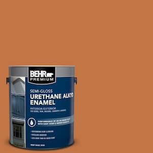 1 gal. #PPU3-02 Marmalade Glaze Urethane Alkyd Semi-Gloss Enamel Interior/Exterior Paint