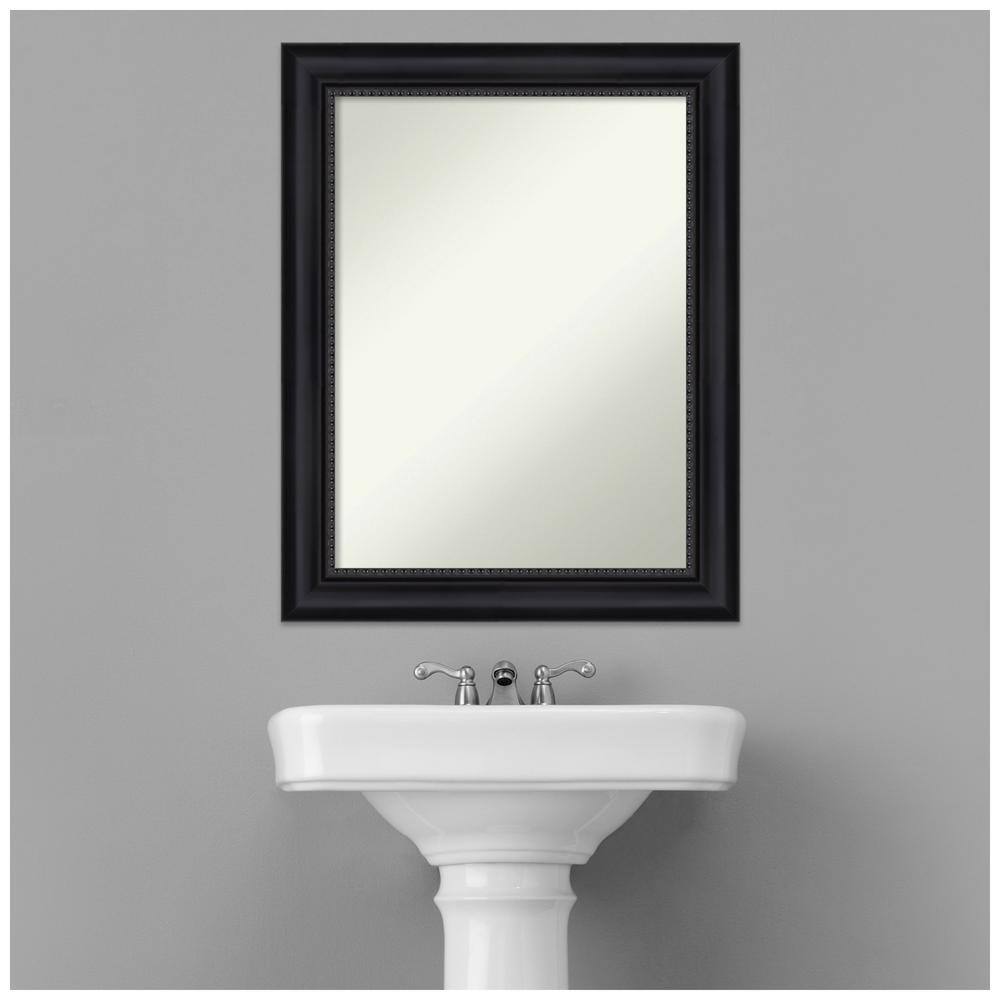 Astor Black Matte Finish Rectangular Bathroom Vanity Mirror